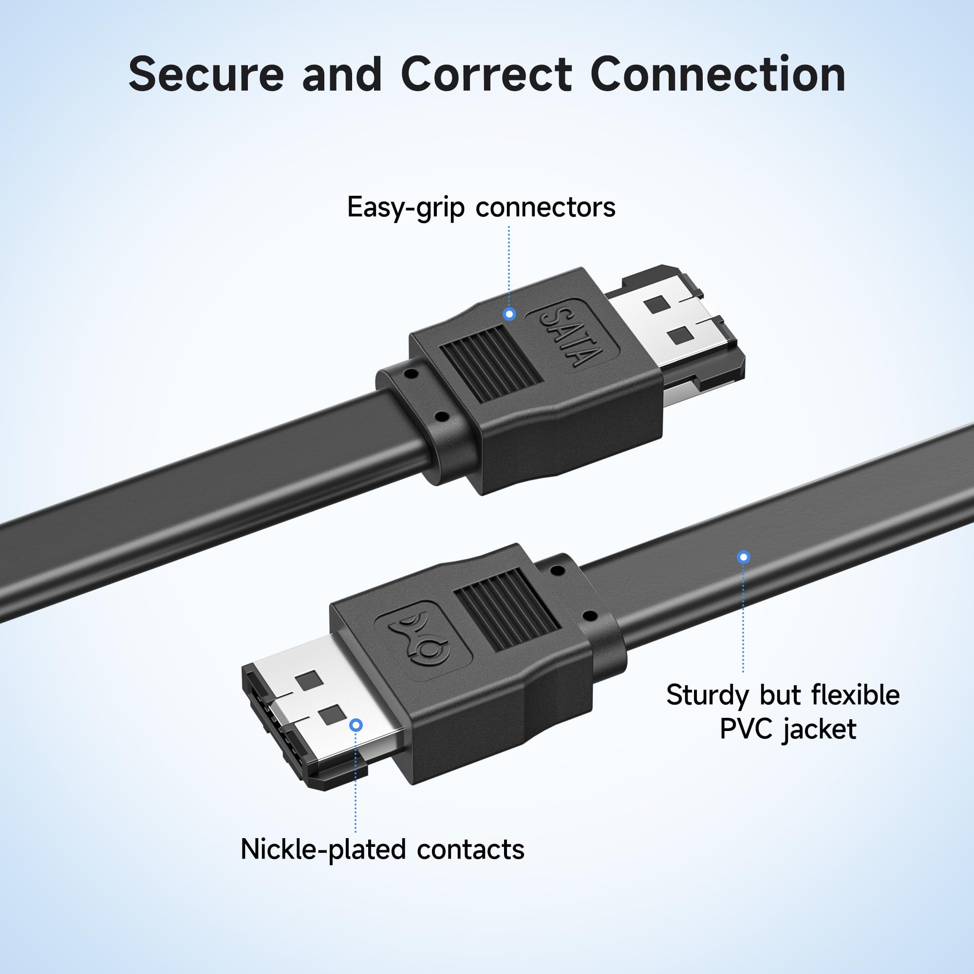 Amazon.com: Cable Matters 2-Pack 6 Gbps Shielded eSATA Cable 6